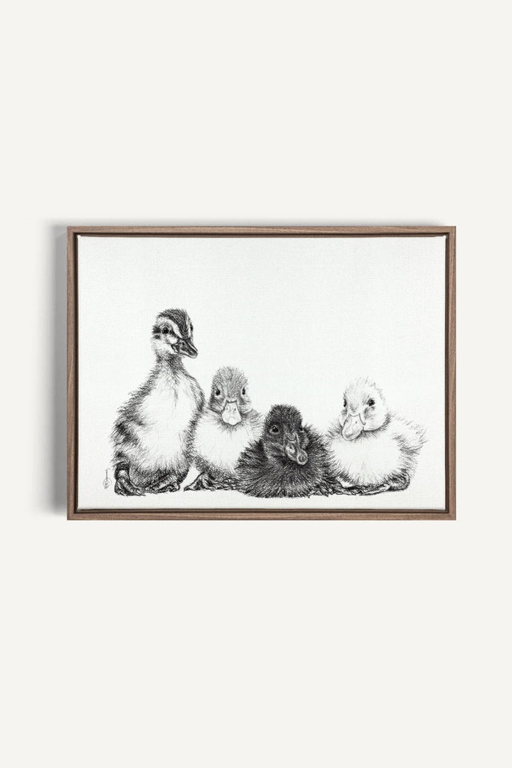 Cute Baby Ducklings, canvas print - LE NID atelier