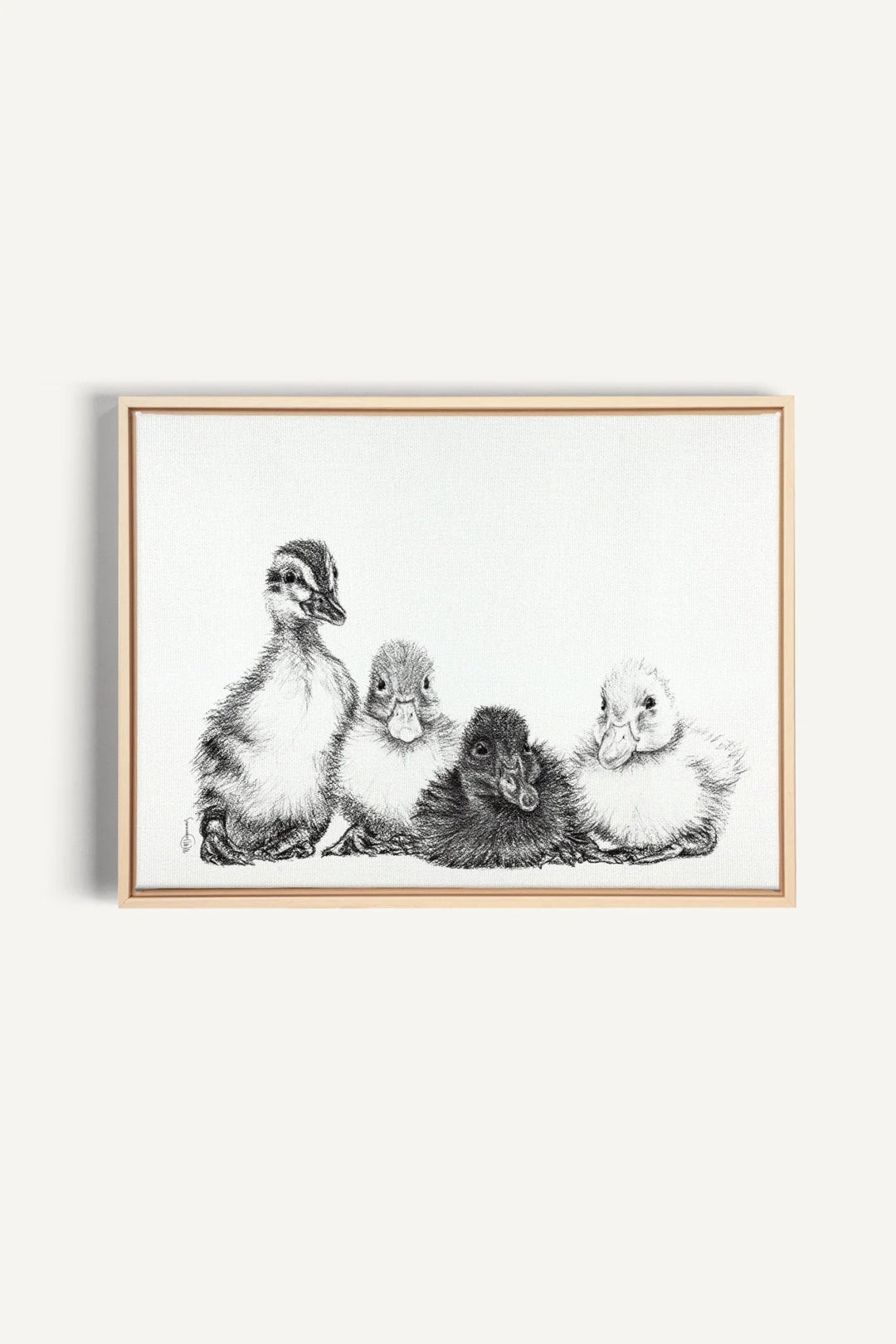 Cute Baby Ducklings, canvas print - LE NID atelier