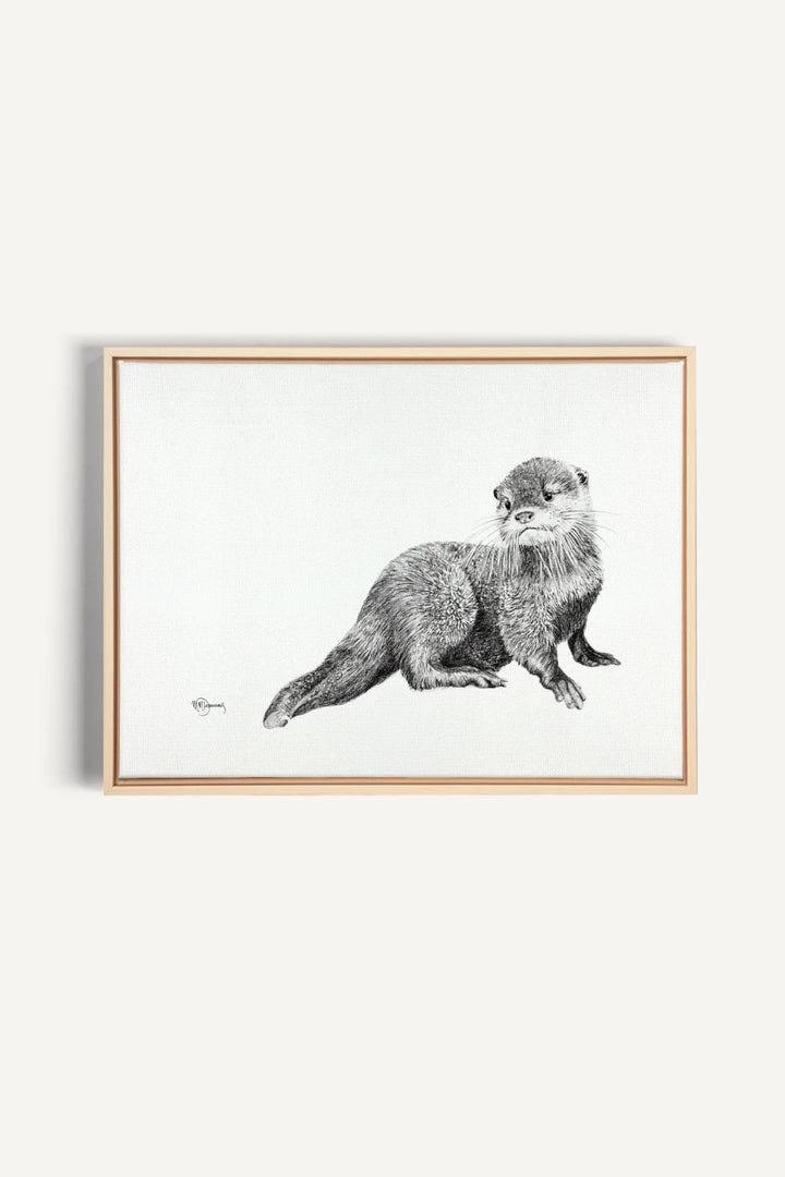 Cute Baby Otter, canvas print
