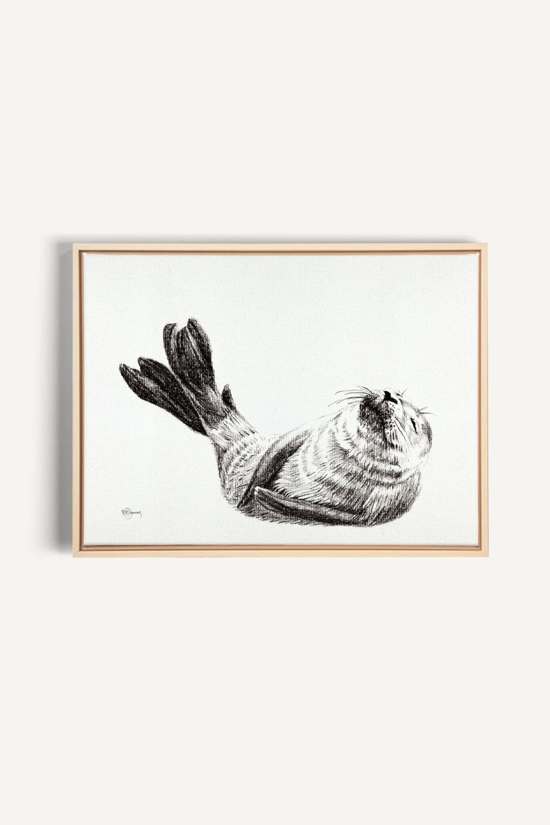 Cute Baby Seal, canvas print - LE NID atelier