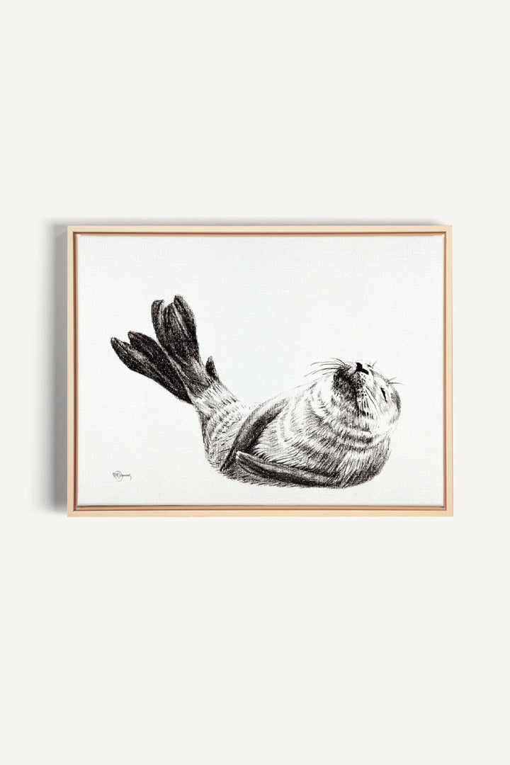 Cute Baby Seal, canvas print - LE NID atelier