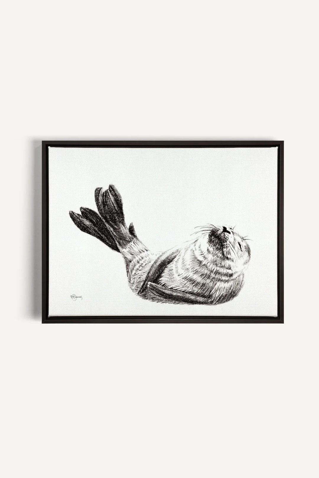 Cute Baby Seal, canvas print - LE NID atelier