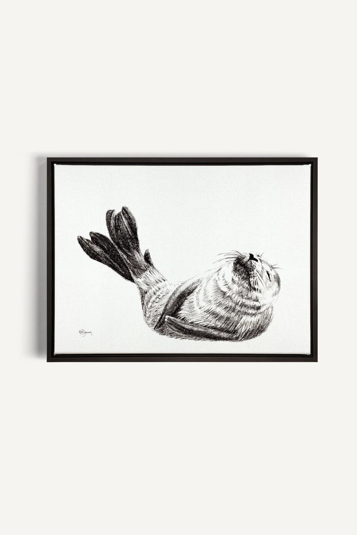 Cute Baby Seal, canvas print - LE NID atelier