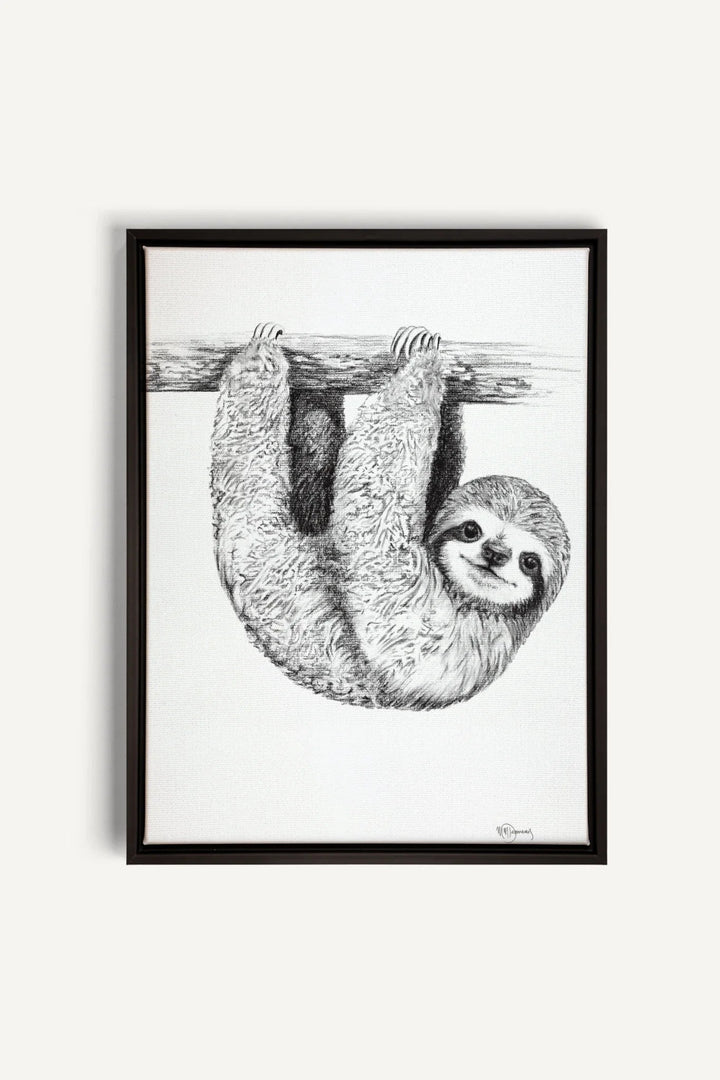 Cute Baby Sloth, canvas print - LE NID atelier