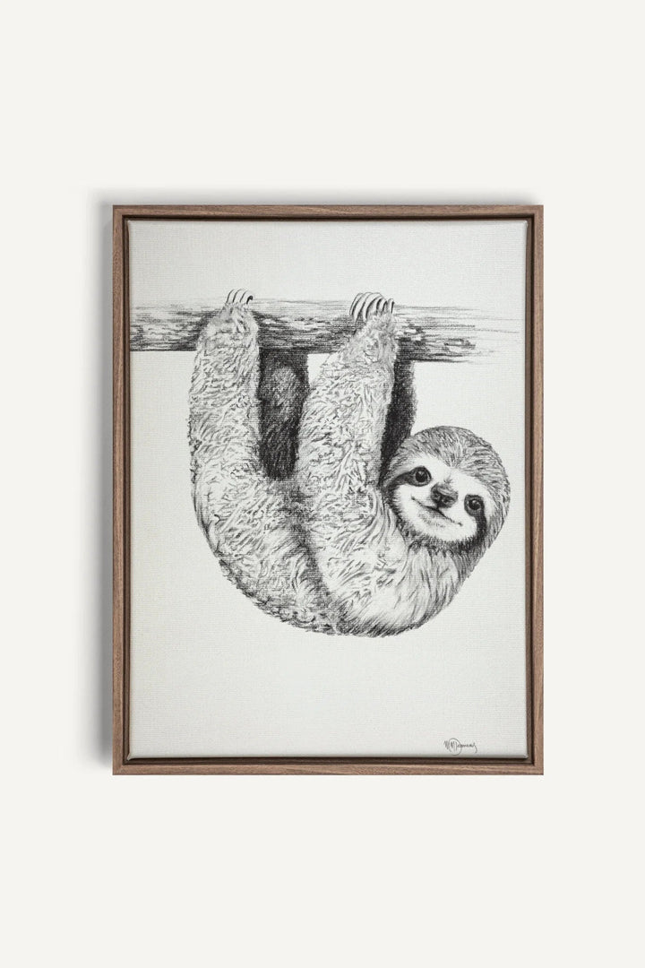Cute Baby Sloth, canvas print - LE NID atelier
