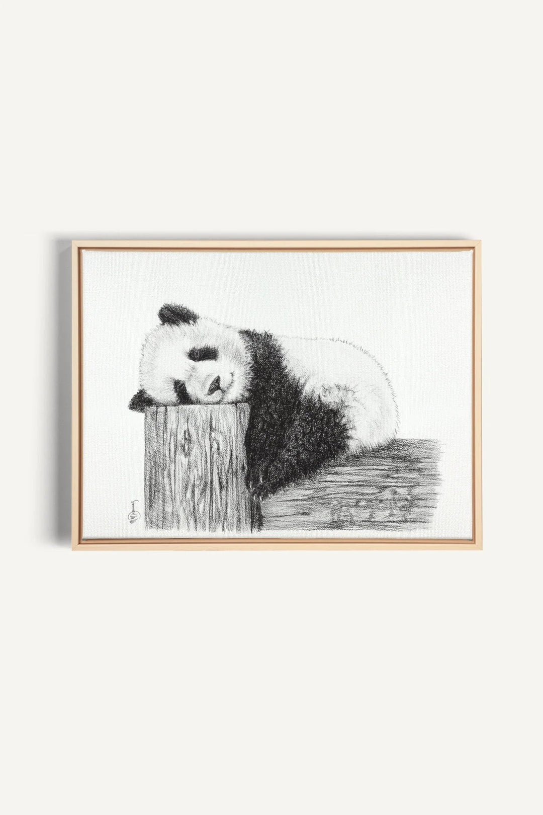 Cute sleeping Panda, canvas print - LE NID atelier
