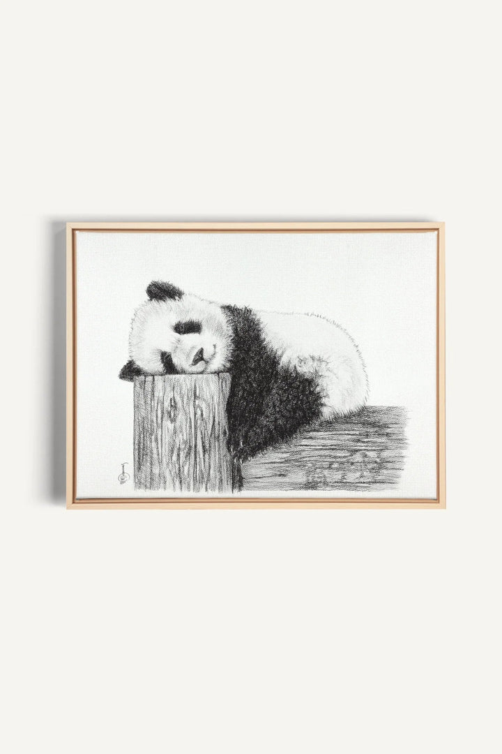 Cute sleeping Panda, canvas print - LE NID atelier