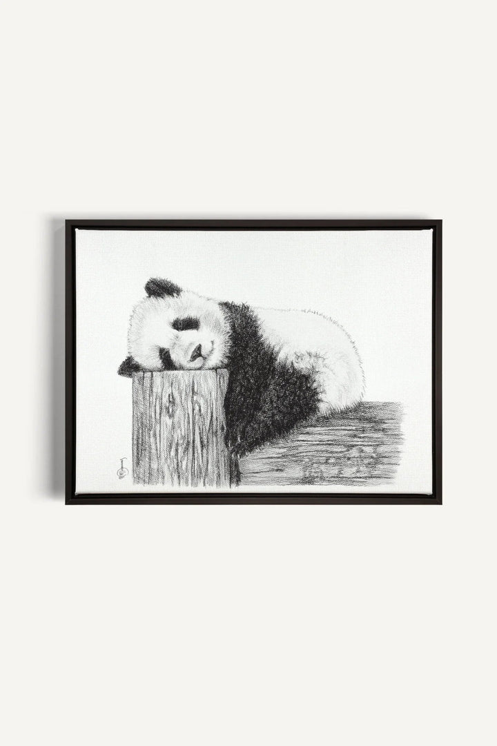 Cute sleeping Panda, canvas print - LE NID atelier