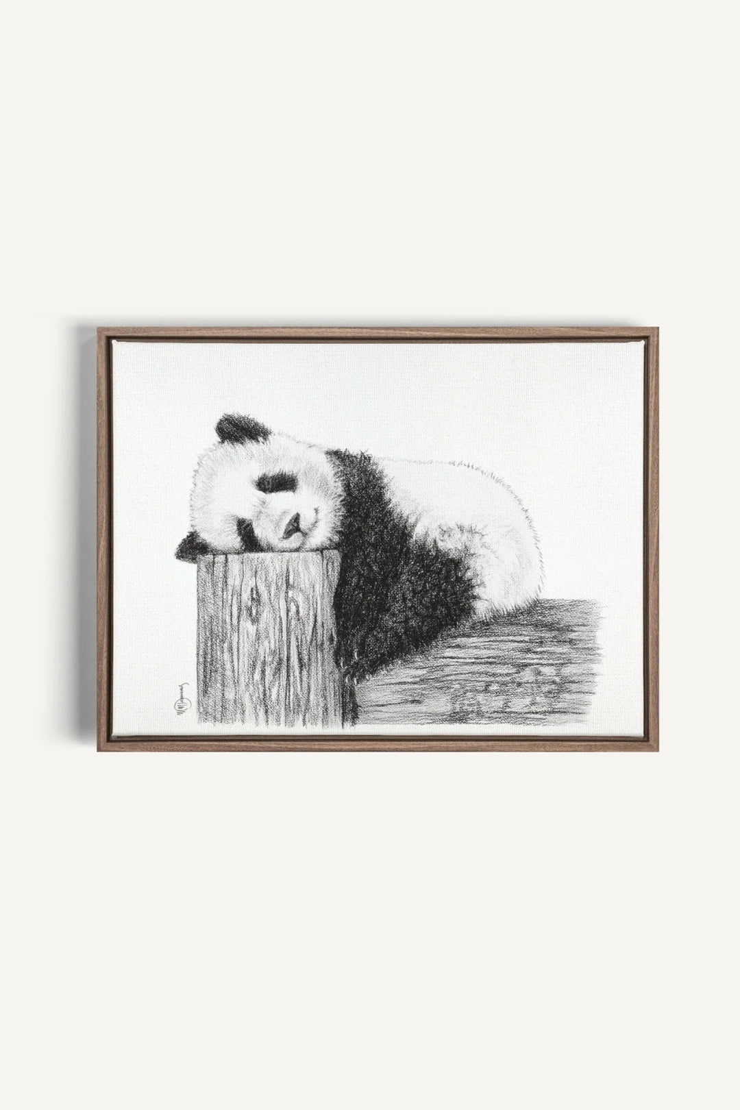 Cute sleeping Panda, canvas print - LE NID atelier