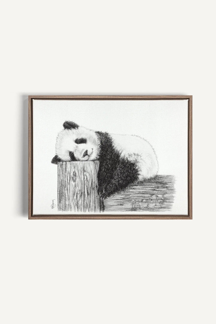 Cute sleeping Panda, canvas print - LE NID atelier
