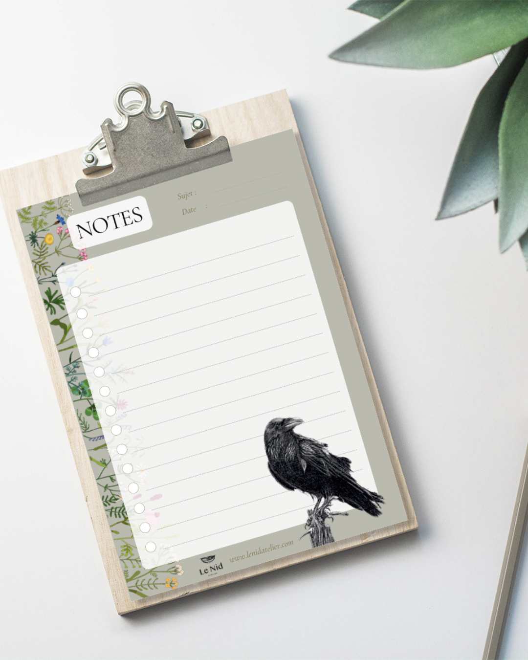 Cute TO DO LIST with Fox and Crow - to download - LE NID atelier