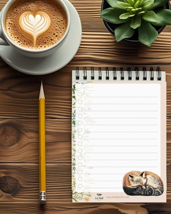 Cute TO DO LIST with Fox and Crow - to download - LE NID atelier