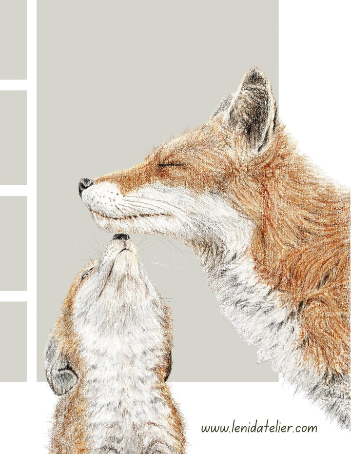 Cute Week planner with Mama Fox - to download - LE NID atelier