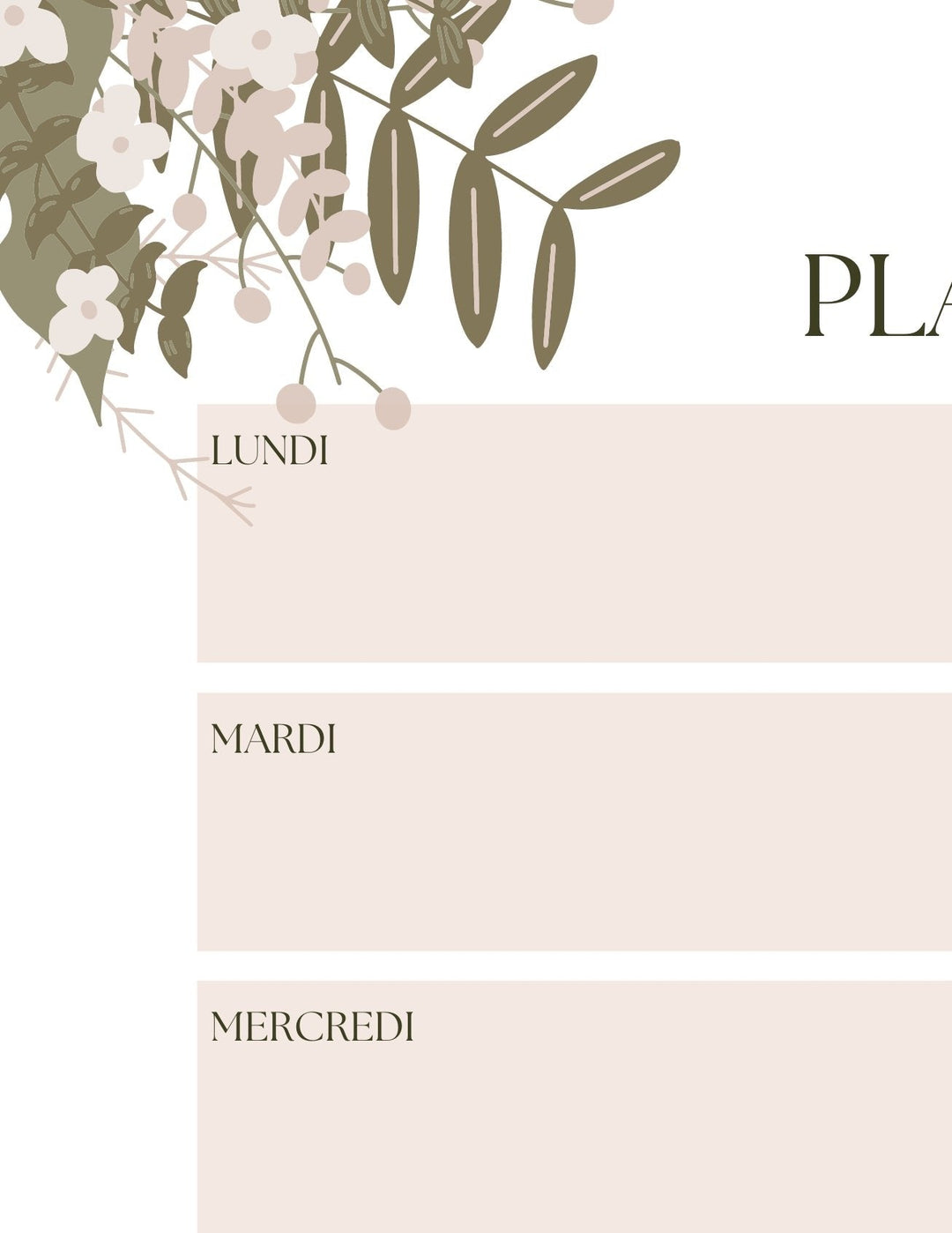 Cute Week planner with Mama Fox - to download - LE NID atelier