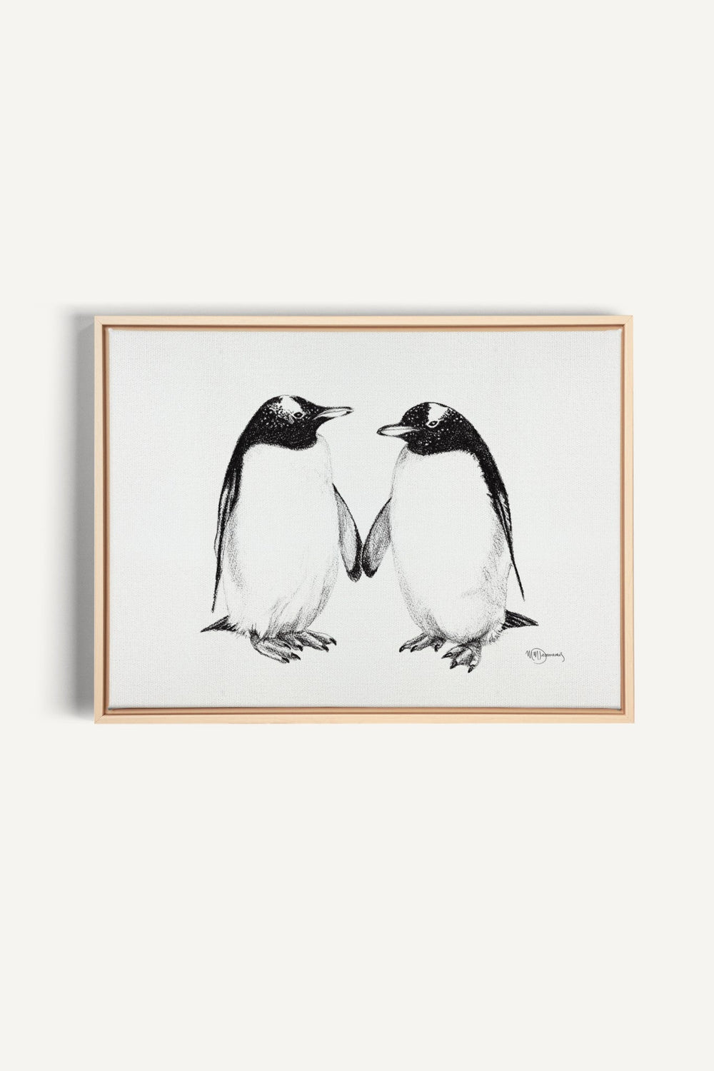 Gentoo Penguins, canvas print - LE NID atelier