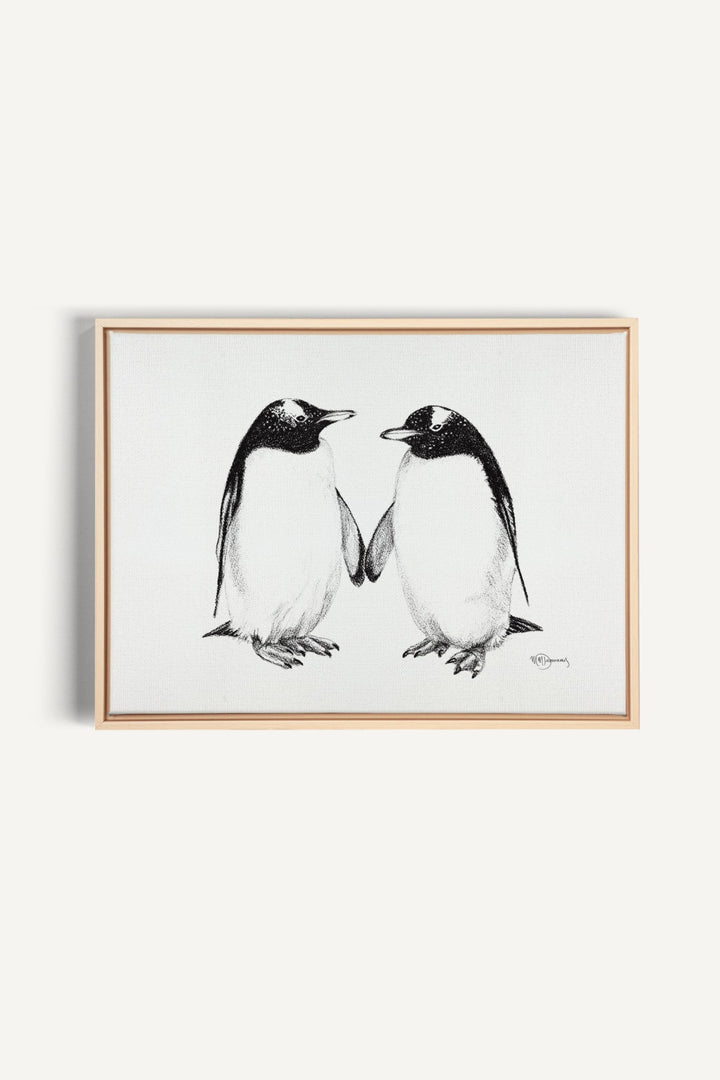 Gentoo Penguins, canvas print - LE NID atelier