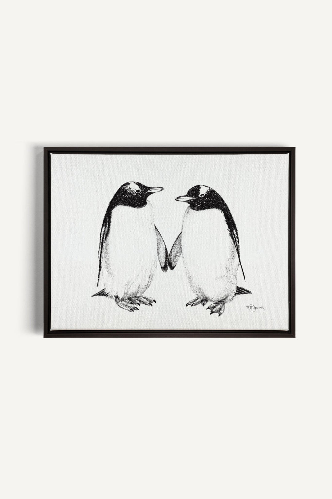 Gentoo Penguins, canvas print - LE NID atelier