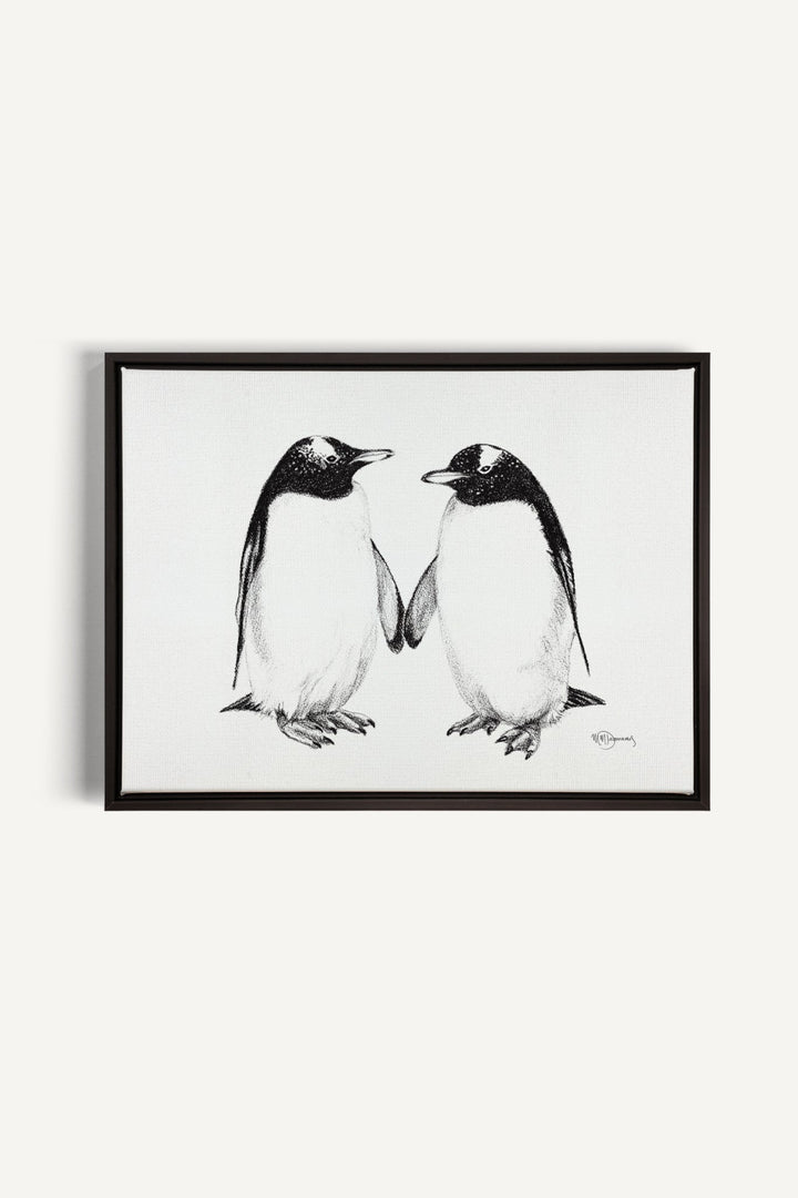 Gentoo Penguins, canvas print - LE NID atelier