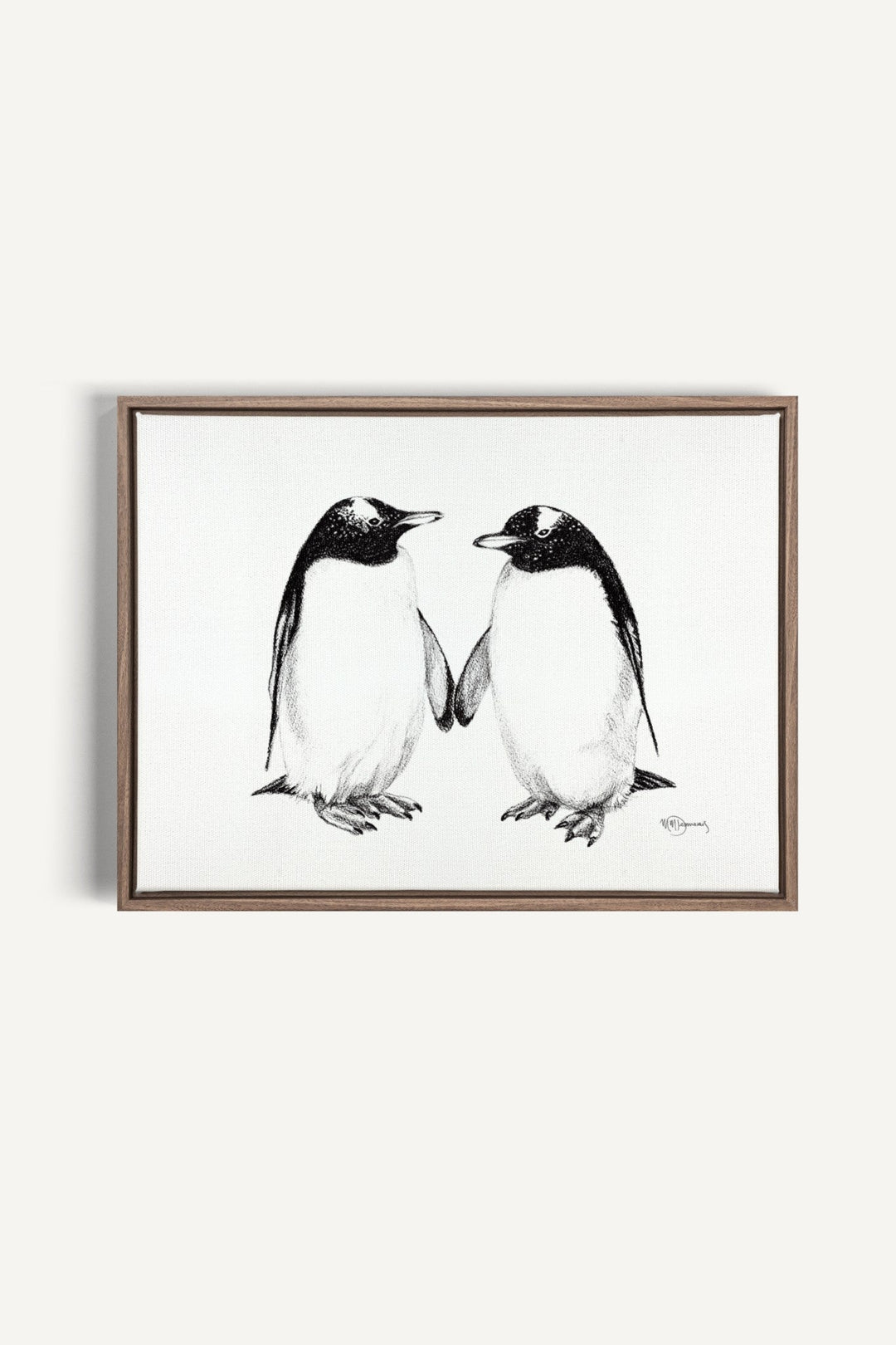 Gentoo Penguins, canvas print - LE NID atelier