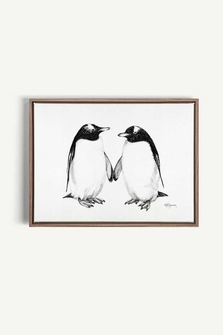 Gentoo Penguins, canvas print - LE NID atelier