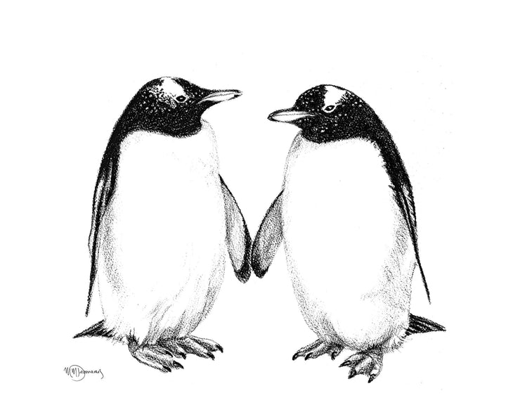 Gentoo Penguins - Greeting Card - LE NID atelier