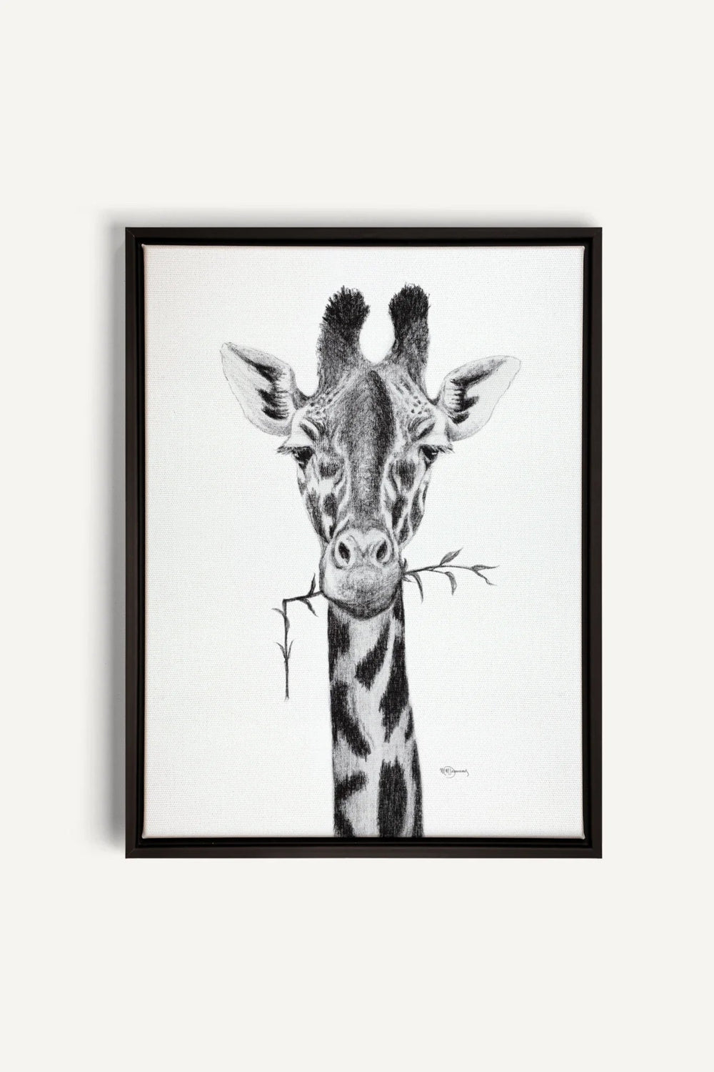 Giraffe Portrait, canvas print - LE NID atelier