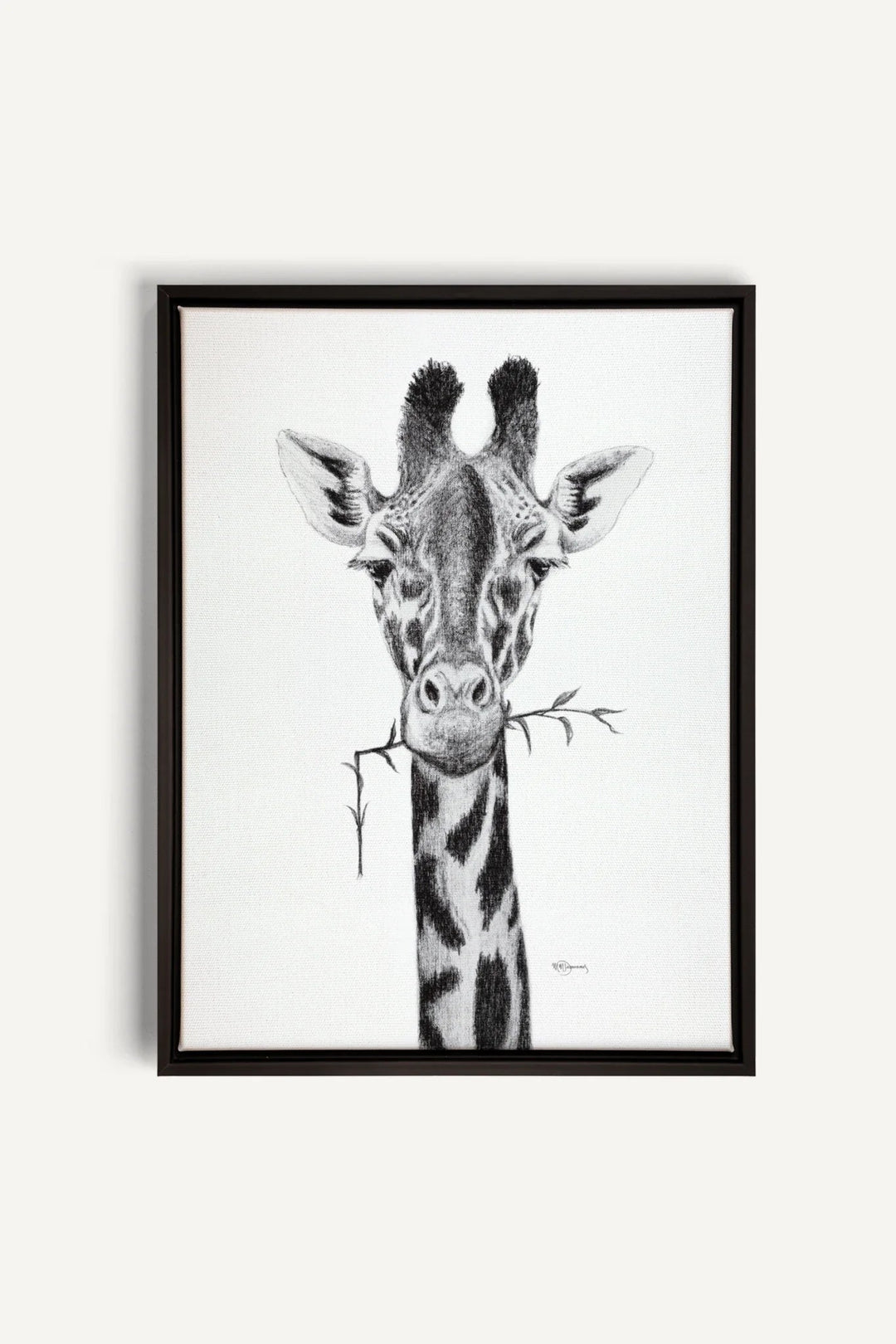 Giraffe Portrait, canvas print - LE NID atelier