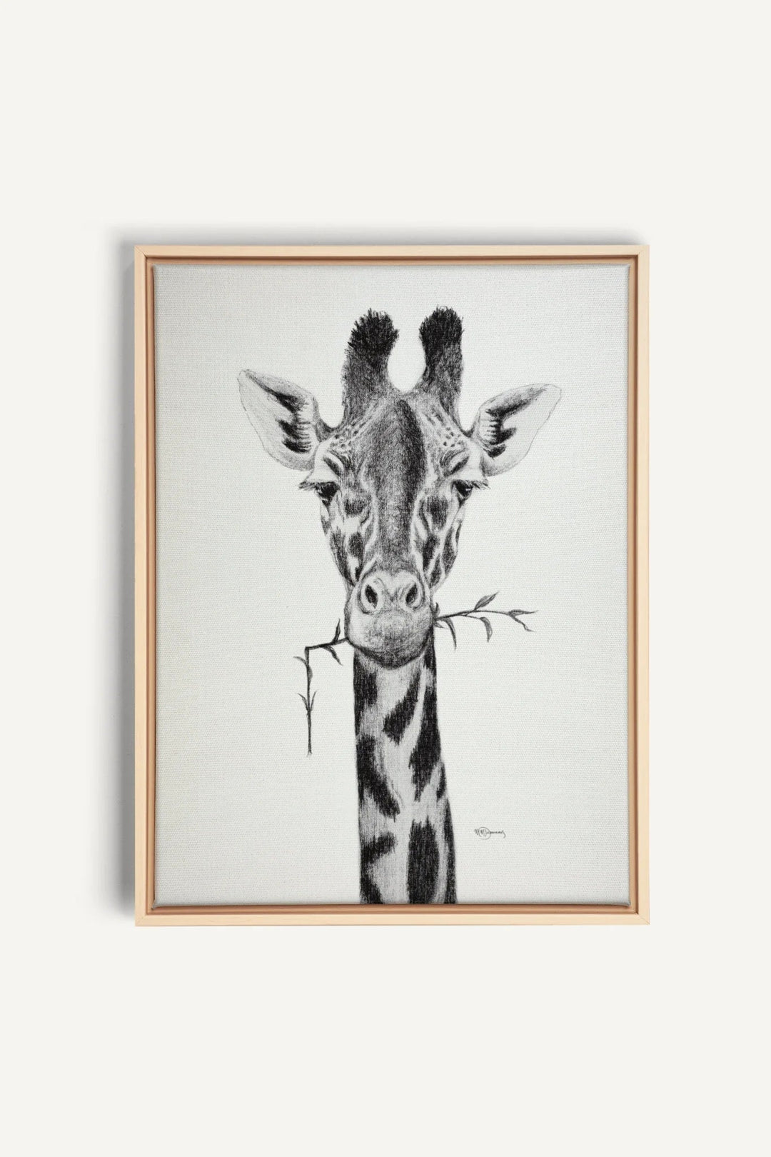 Giraffe Portrait, canvas print - LE NID atelier