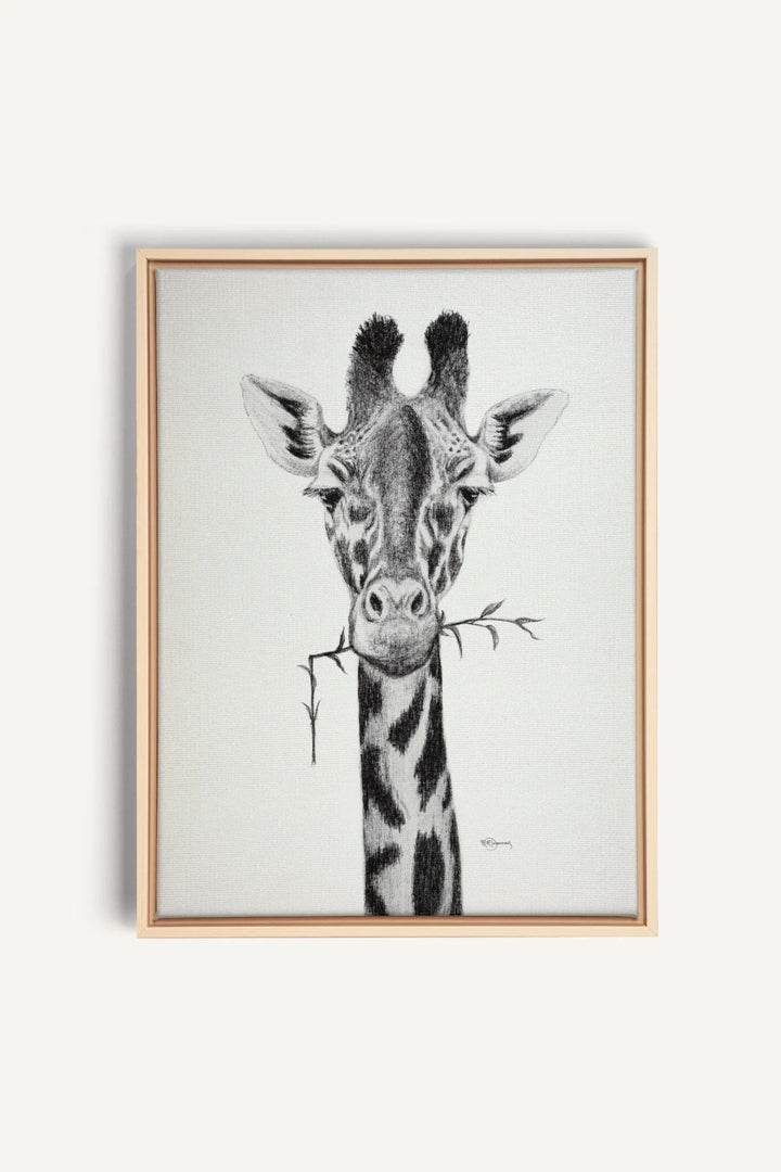 Giraffe Portrait, canvas print - LE NID atelier