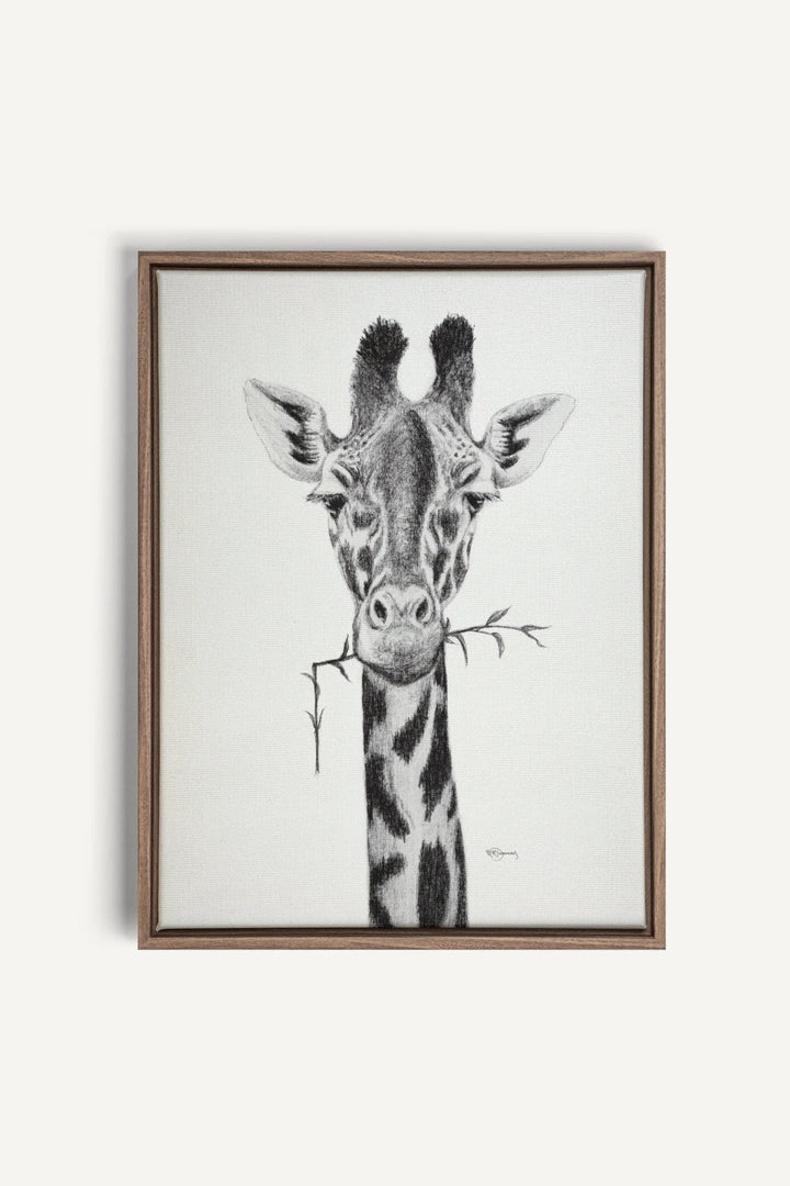Giraffe Portrait, canvas print - LE NID atelier