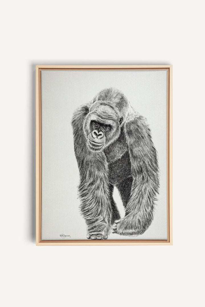 Gorilla collaboration with La Fondation du Zoo de Granby, canvas print