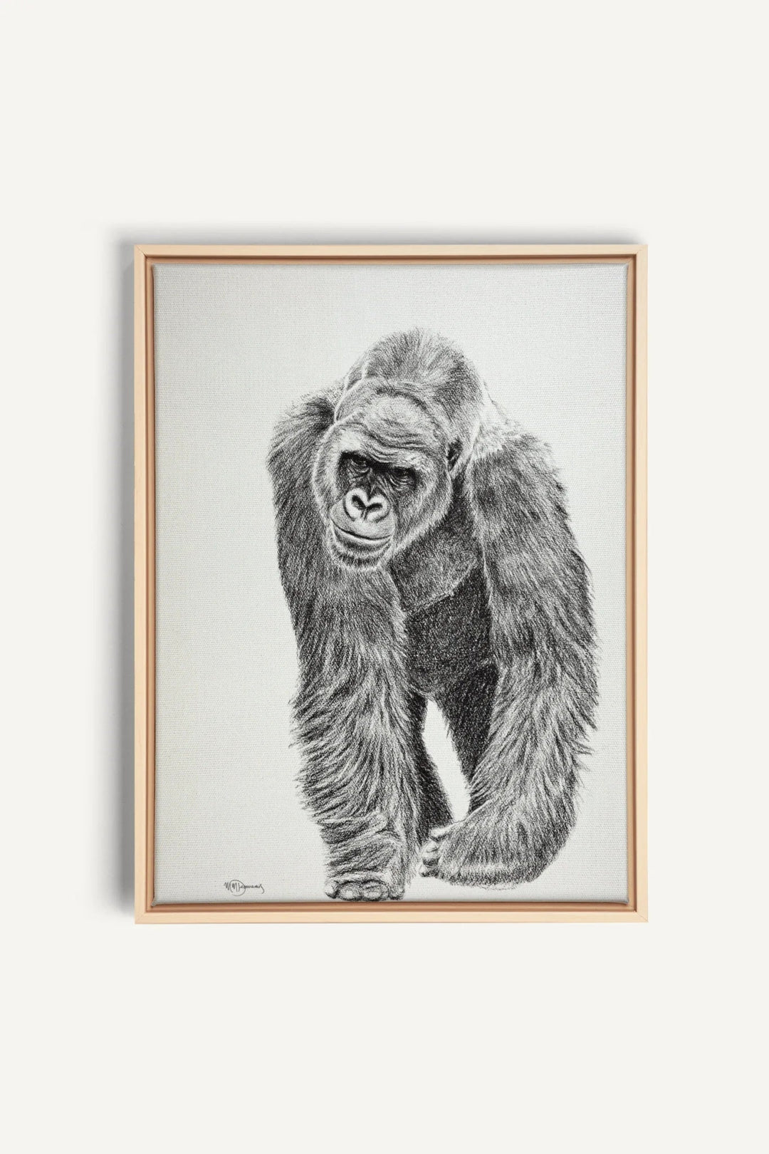 Gorilla collaboration with La Fondation du Zoo de Granby, canvas print - LE NID atelier
