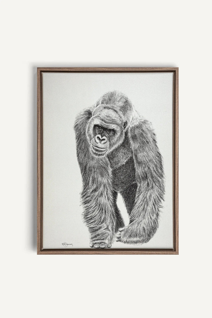 Gorilla collaboration with La Fondation du Zoo de Granby, canvas print - LE NID atelier