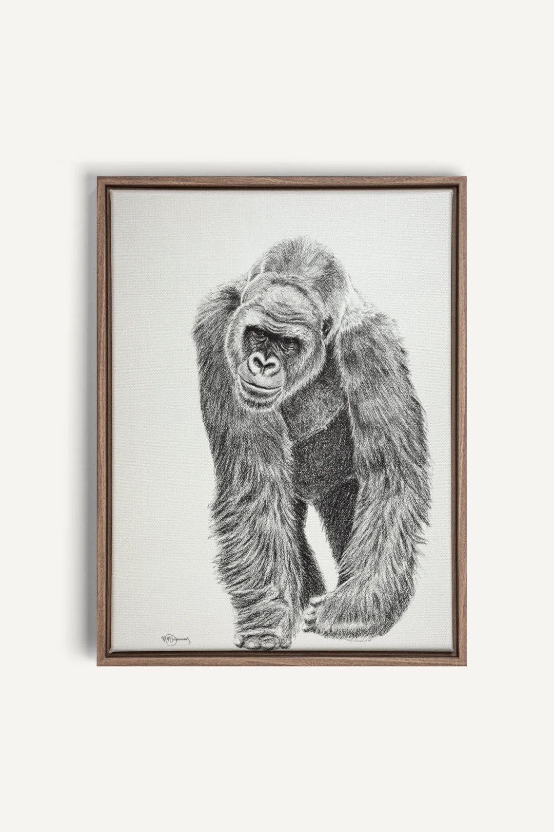 Gorilla collaboration with La Fondation du Zoo de Granby, canvas print