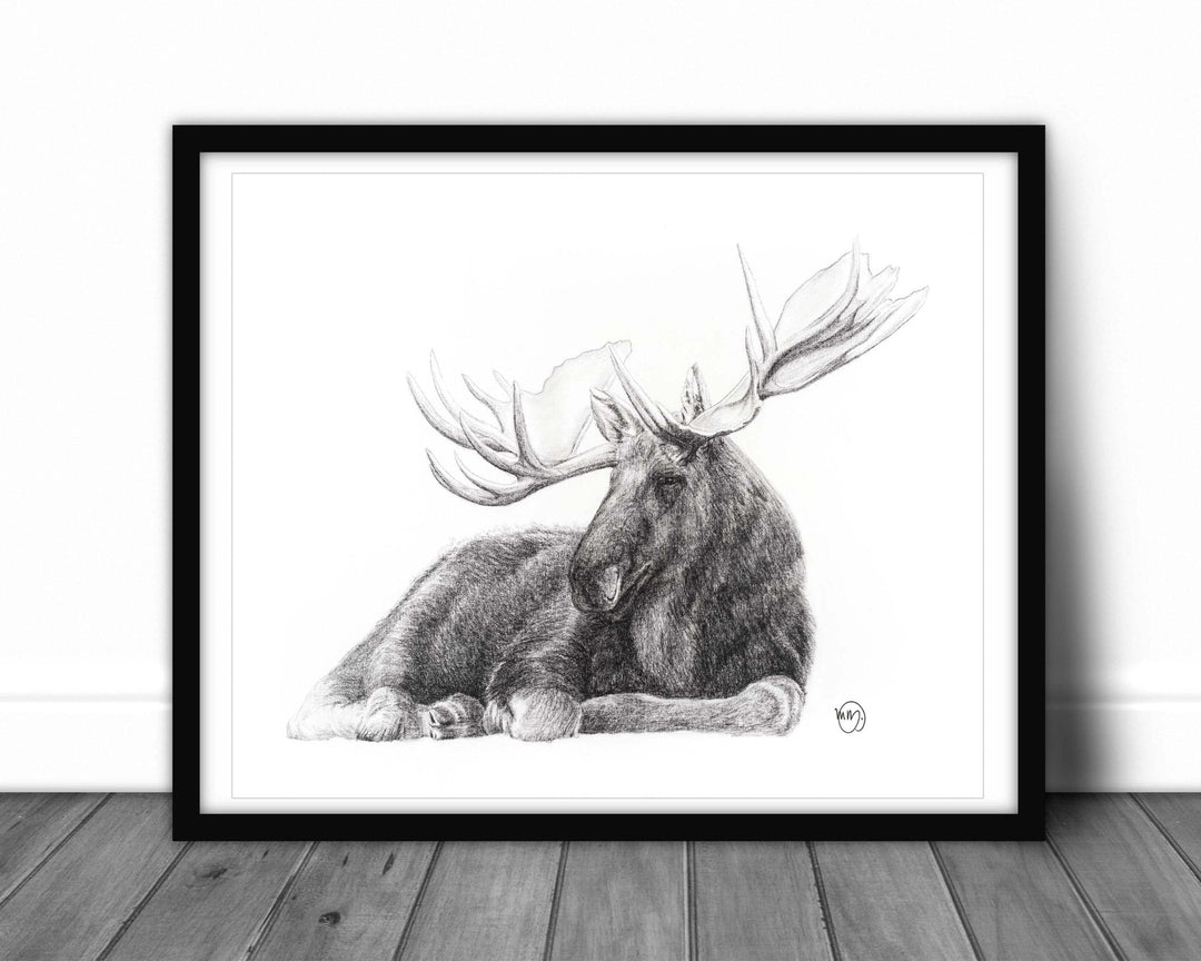 Majestic Moose, canvas print