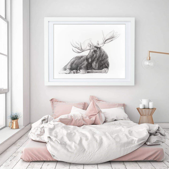 Majestic Moose, canvas print
