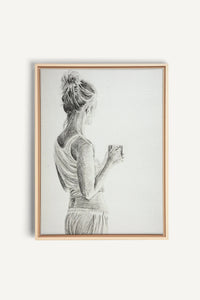 Café matinal, impression sur toile