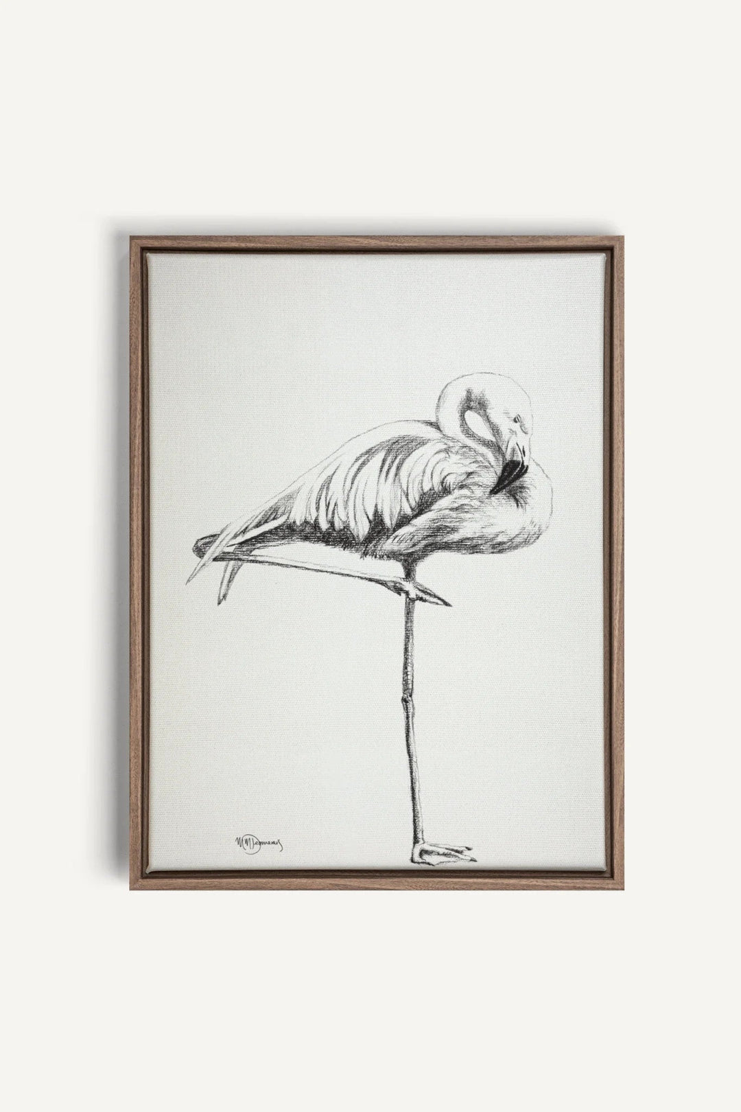 Pink Flamingo, canvas print - LE NID atelier