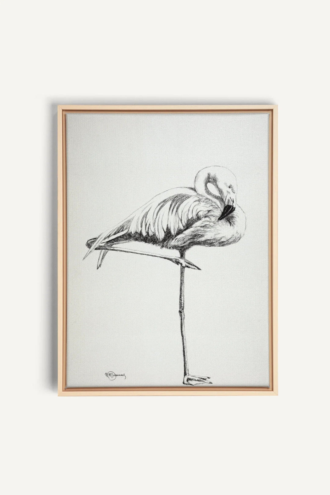 Pink Flamingo, canvas print - LE NID atelier