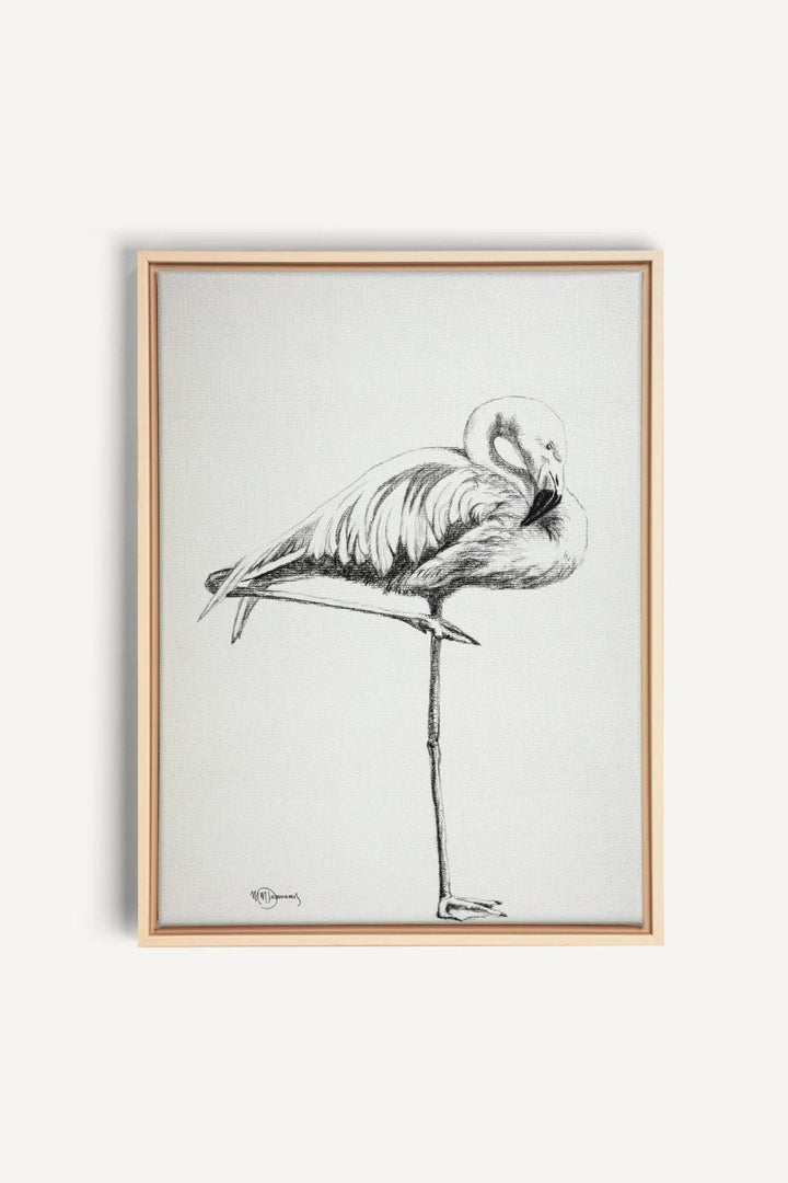Pink Flamingo, canvas print - LE NID atelier
