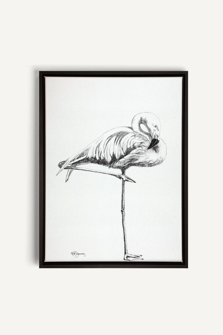 Pink Flamingo, canvas print