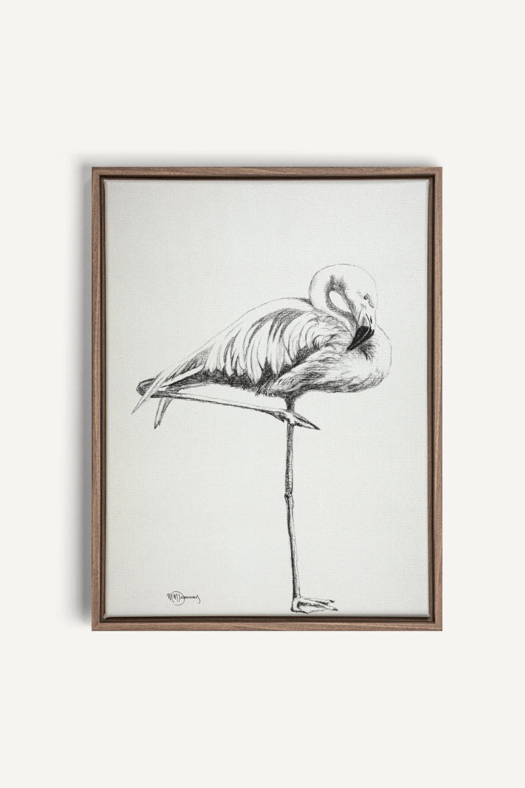 Pink Flamingo, canvas print