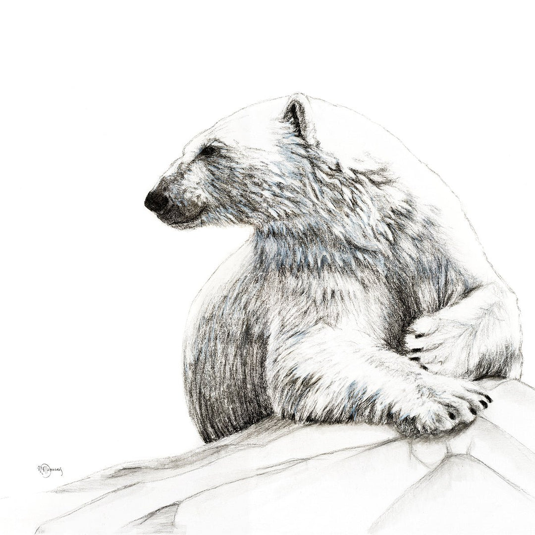 Polar Bear Smiling - art print - LE NID atelier