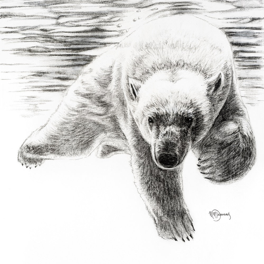 Polar Bear Swimming - art print - LE NID atelier