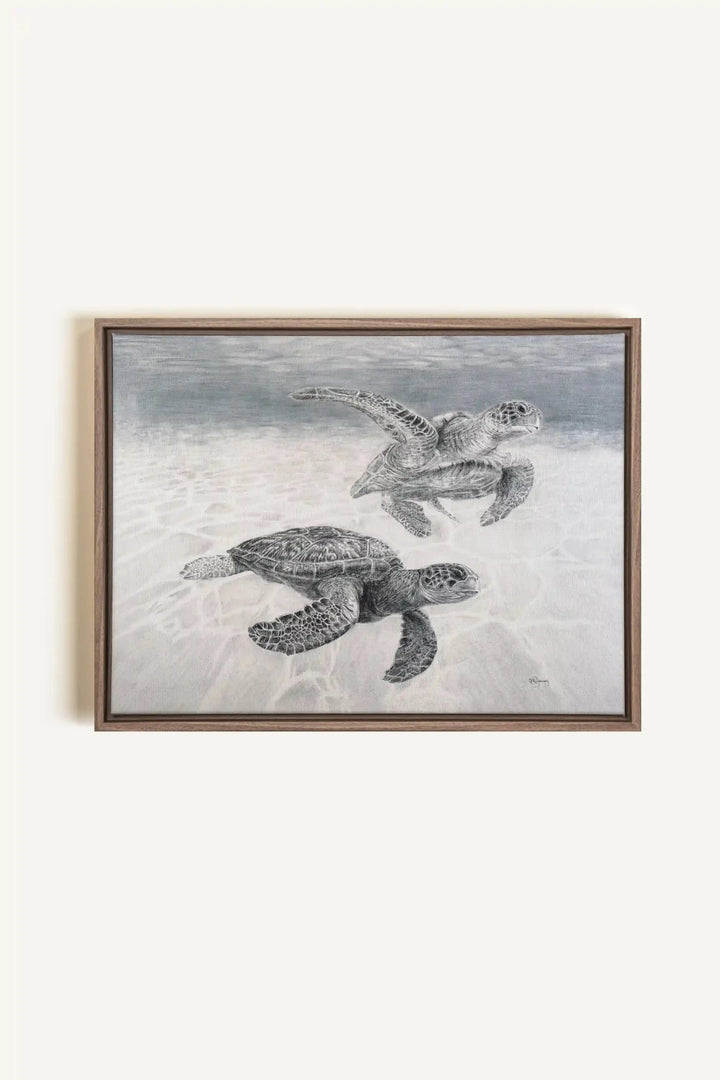 Sea Turtles "Social Animal" Collection, canvas print - LE NID atelier