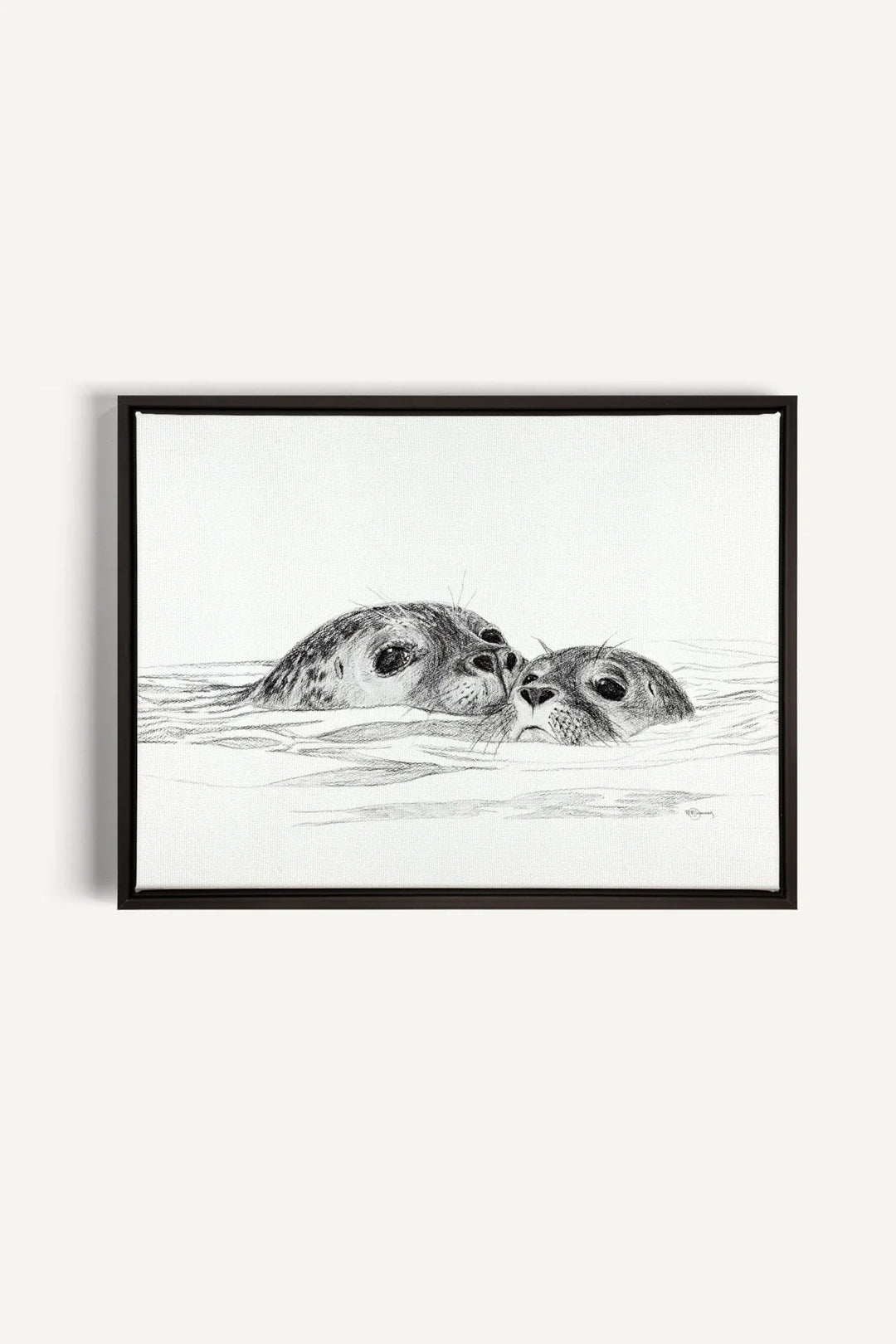 Seal with cub, canvas print - LE NID atelier