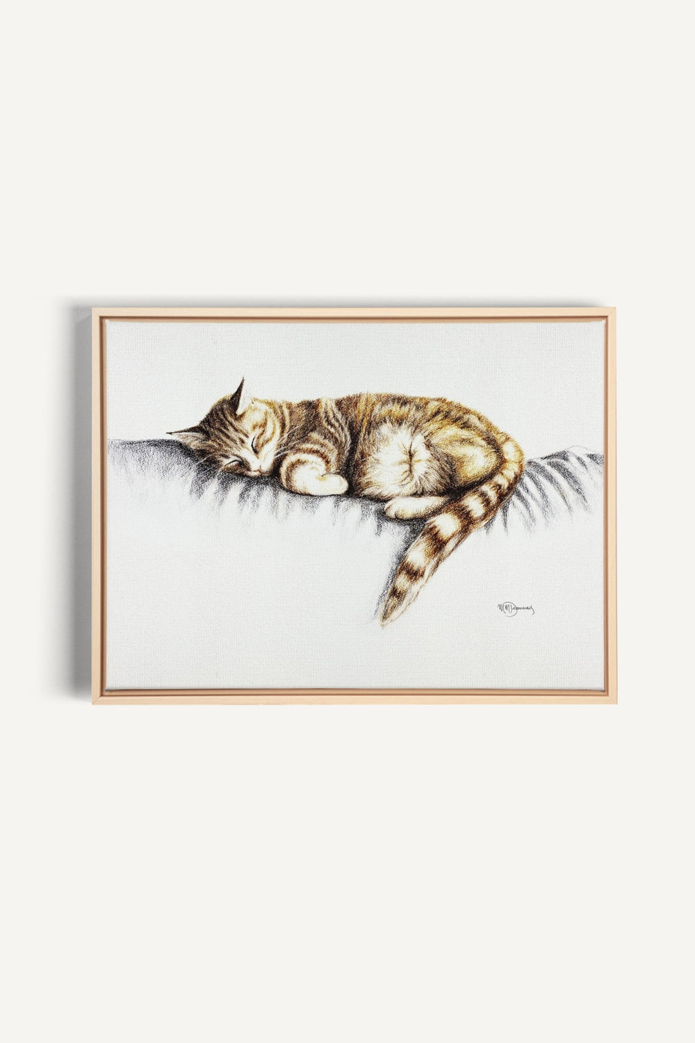 Sleeping Cat, canvas print - LE NID atelier