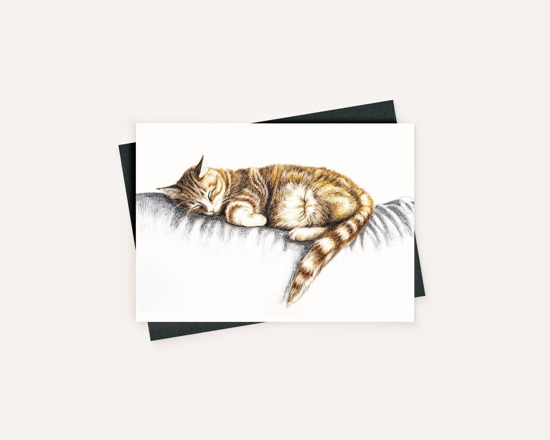 Sleeping Cat - Greeting Card - LE NID atelier