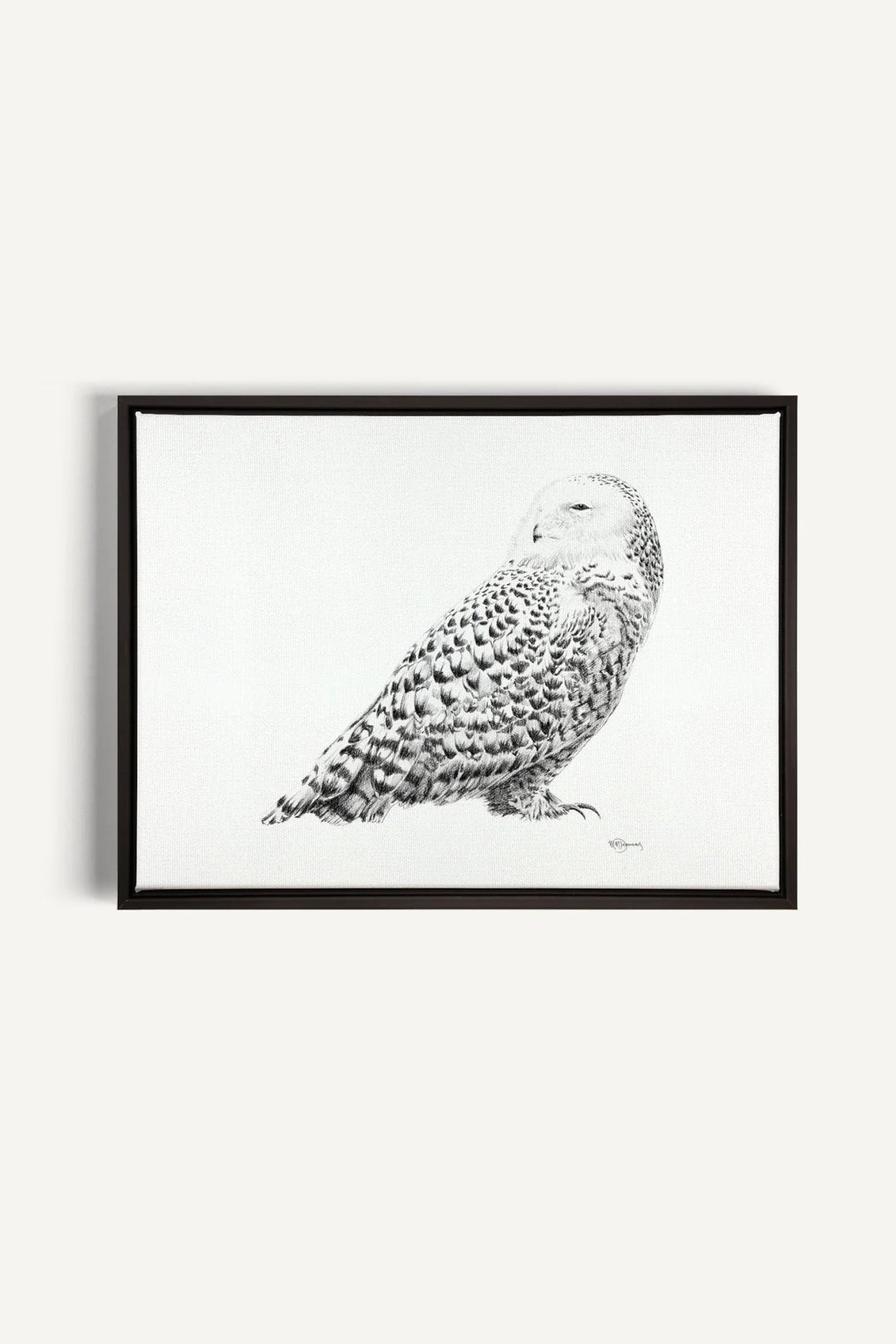 Snowy Owl, canvas print - LE NID atelier