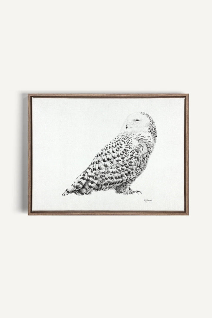 Snowy Owl, canvas print - LE NID atelier